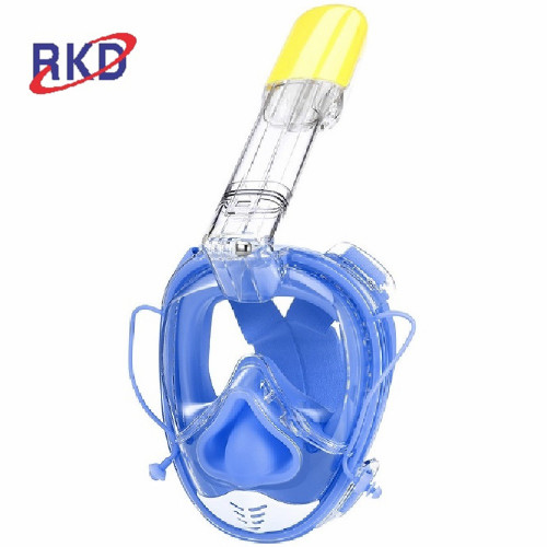 Anti-fog 180 degree view snorkel silicone mask