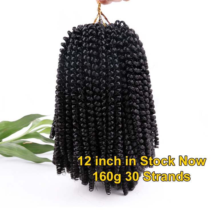 Wholesale Purple Juliana 12 Inches Red Spring Twist For Faux Locs Blue Colored Crochet Spring Twist Hair