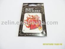 fashion red pattern body tattoo ,tattoo stencil