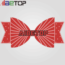 Glitter fabric printing cheer bow cheer bows custom