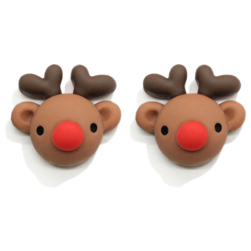 New Arrived Christmas Resin Design Cabochon Beads Artificial  Snowman Deer Green Tree Santa Claus Diy Craft Xmas Jewelry Store