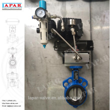 LAPAR Modulating Iron Butterfly Valves, Wafer Style, CF8 Disc, EPDM Seat