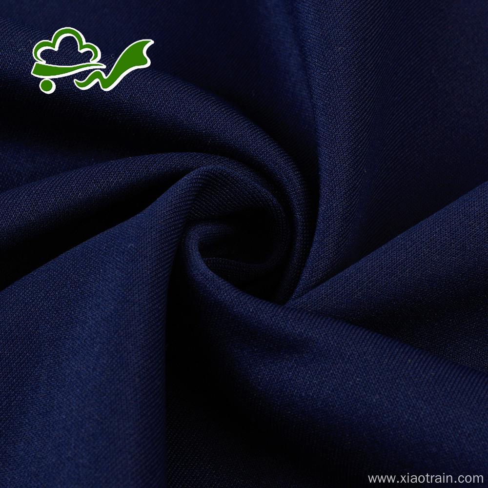 75D plain dyed knit navy spandex polyester fabric for women cloth