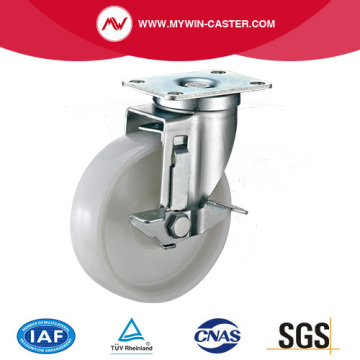 Medium Duty Plate Swivel Side Lock PP Industrial Castor