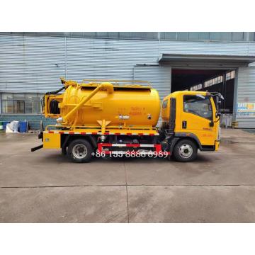 HOWO 4x2 Integrated Tank cleaning suction truck