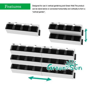 Hydro Plastic Vertical garden wall planter,Hydroponic green wall planter,Modular green wall planter