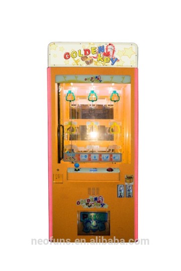 2015 new arrival prize golden key machine/ prize vending machine/small vending machine for sale