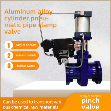 Aluminum alloy cylinder pneumatic pipe clamp valve