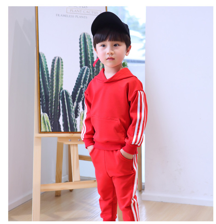 Spring and Autumn Children's Clothing 2pcs 100% Cotton Kids Leisure Sets