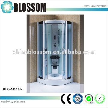 China wholesale Blossom whirlpool computerized hydromassage steam shower cabin