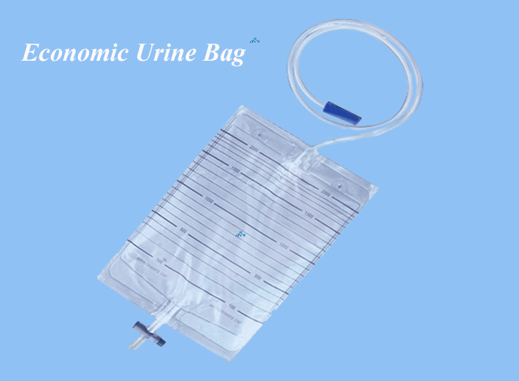 Urine Bag In Blue Background1