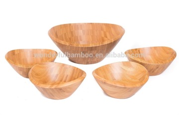 Pure Bamboo Salad Bowl Set, Fruit Bowl