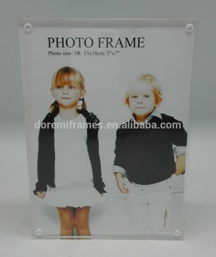 different shape beautiful transparent magnetic material photo frame for childhood memory