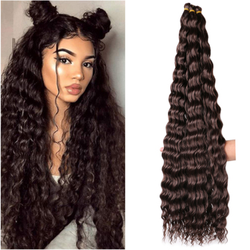 Hot sell Hair 30Inch 100G  synthetic deep wave twist hair extension silky curly hair wavy brading