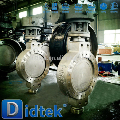 Didtek Vitriol Oil triple ennectric butterfly valve