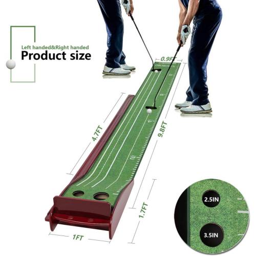 Nieuwe Golf Putting Mat thuis met balren