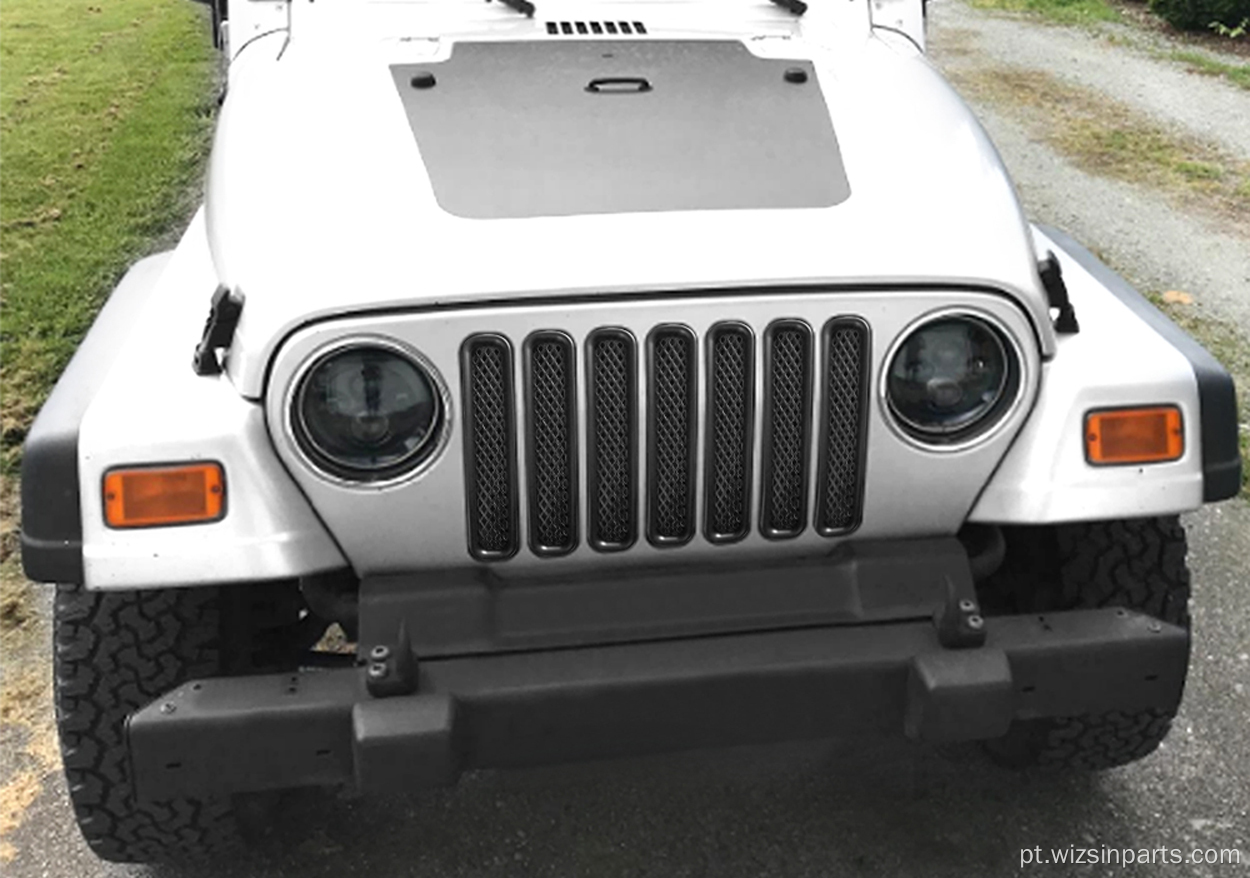 Inserções de grade frontal para Jeep Wrangler TJ 97-06