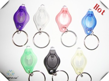 Portable led flashlight keychain