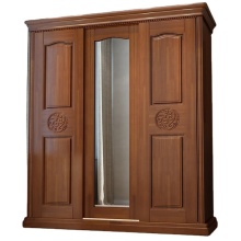 Modern Wooden Panel Expandable Bedroom Wardrobe Storage