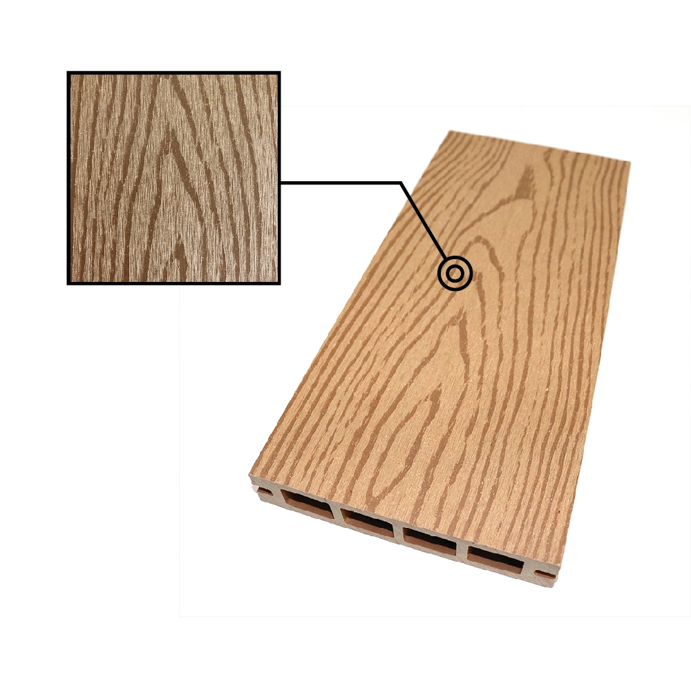WPC Flooring Board Waterproof Low Maintenance Outdoor Engineered Composite Decking