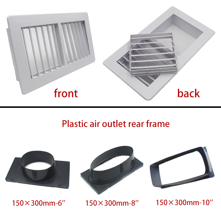 Plastic ABS diffuser central air-conditioning louver ventilation square diffuser air outlet