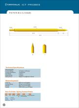 Pogo Pin Test Probe PICT076 for PCB Assembly Inspection