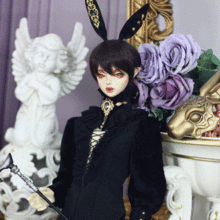 BJD Shirt Trousers Suit [Spades-Rabbit] for SD/75CM Doll