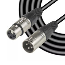 Popular XLR Female 3P to XLR Male 3P Audio Speaker Cable for Instruments and Microphones