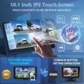 10.1 inch 5 channel vehicle monitor system with 2.5D touch/BSD /MP5/Bluetooth/FM/sound and light alarm/voice