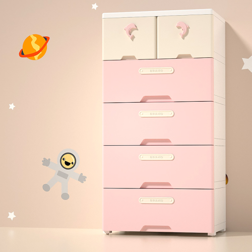 Multi Functional Plastic Wardrobe with Plastic Cabinet