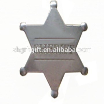 wholesale metal sheriff star badge /custom sheriff badge