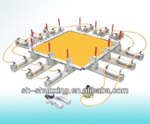 Pneumatic mesh stretcher, screen stretcher