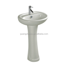 Chaozhou Ivory Ceramic Pedestal Basin for Africa and Dominican Republic