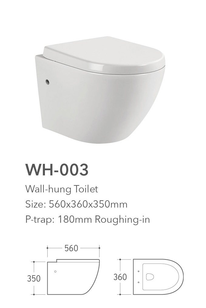 Wh 003 Wall Hung Toilet