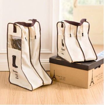 PVC Transparent Boot Storage Bag for Travel - Snowboard Cowboy Boot Organizer for Women