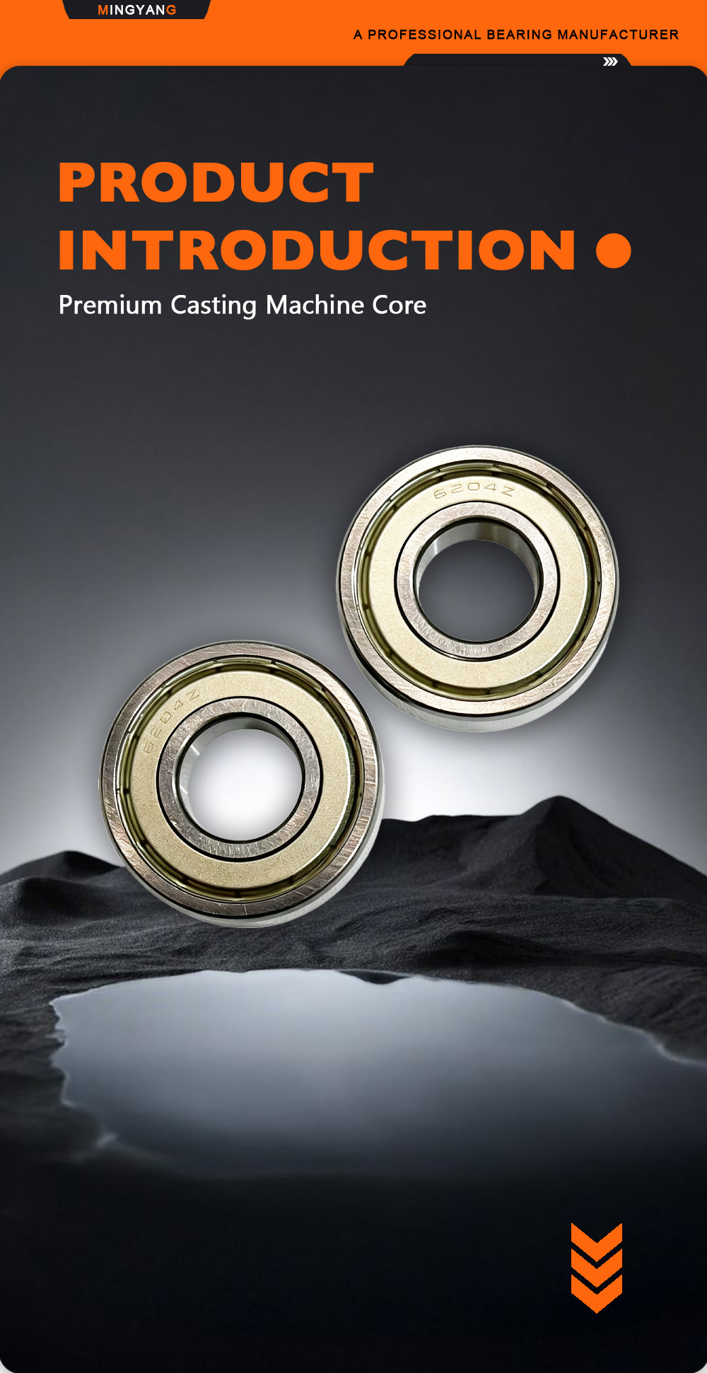 6204‑2RS Радиальный шарикоподшипник со смазкой x 6204‑2RS Greased Radial Ball Bearing x