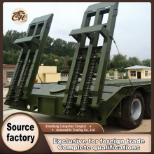 Military Equipment Lowbed Semi Trailer
