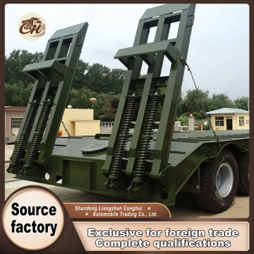 Military Equipment Lowbed Semi Trailer