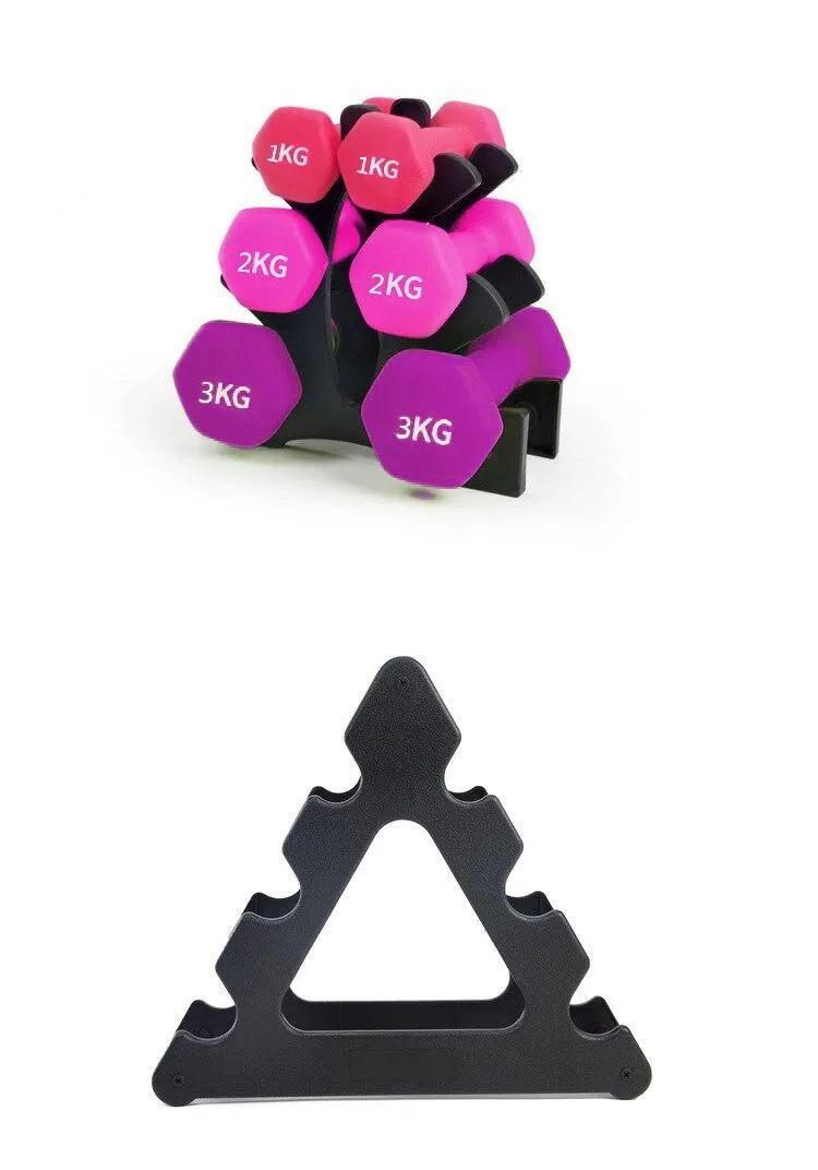 Portable Gym Equipment Fitness Hexagonal 1kg Dumbbell