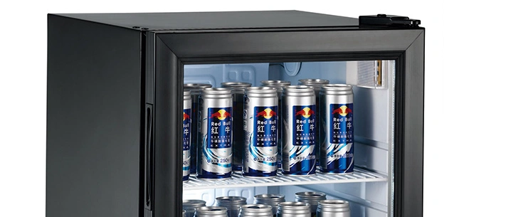 52L Countertop Display Cooler Display Refrigerator Showcase with Lamp