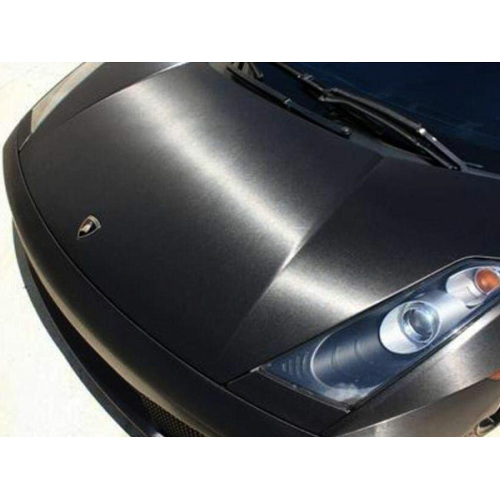 Brush Metallic Black Car Wrap Vinyl