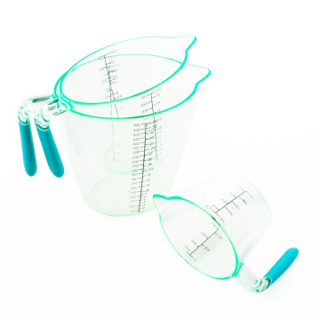 3PCS Nackstackbara Plastmätande Koppar Med Spout