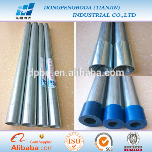 BS1387 cold galvanized frame steel pipe