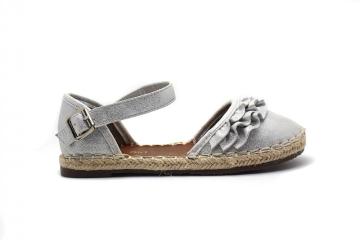 Ankle Metallic Wave Hemp Outsole Girl Shoes