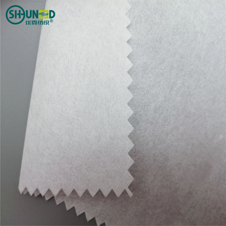 SGS Wet Laid Embroidery Backing Paper Tear Away Non Woven Fabric Roll for Embroidery Products