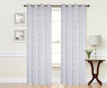 100% Polyester Jacquard Sheer Curtains Panel