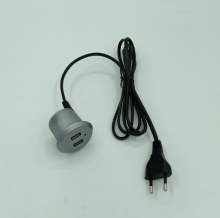 Standard Silver Round USB Charger