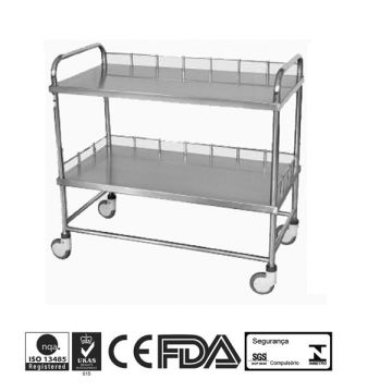 B13 stainless medication trolley cart