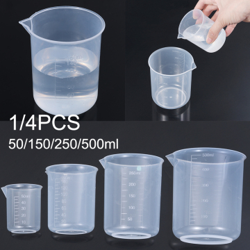 New Plastic Measuring Cup Transparent Mug Liquid Jug Laboratory Beaker Graduated Cup Kitchen Measurement Tool Baking Supplies