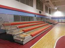 Hollow bench rectractable bleacher